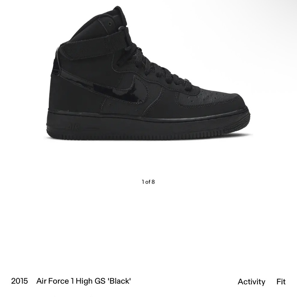 Air Force 1 High GS 'Black'